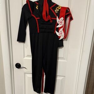 Kids Ninja Costume - Black and Red